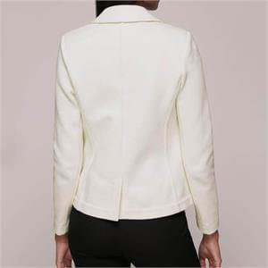 Whistles Ivory Slim Jersey Jacket